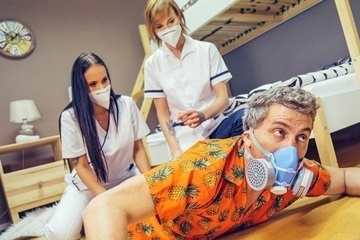 Ковидник умудрился трахнуть двух симпотных медсестер