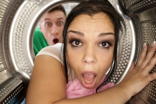 Порно видео секс на стиральной машине