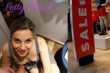 Помогла выбрать ему футболку и занялась сексом в примерочной