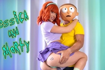 Морти в порно пародии всё-таки трахнул рыжую красотку в жопу